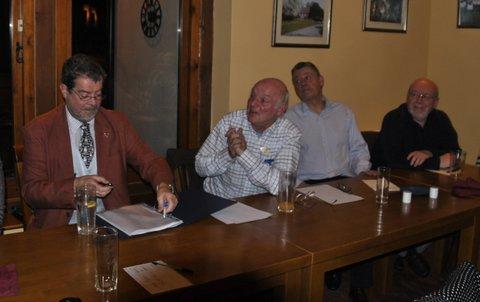 Dinner and District Quiz at the Baron - The Knights and QM Mike