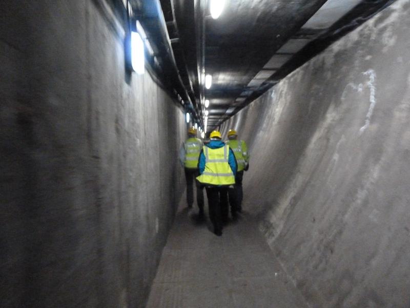 Queensway Tunnel - Underneath the road that runs through the tunnel