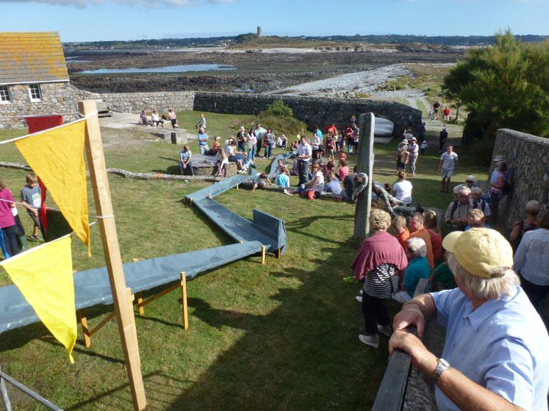 Lihou Island Charitable Trust - Fundraiser and Thanks (Sunday 22 September 2013) - View of the duck race course, what a view