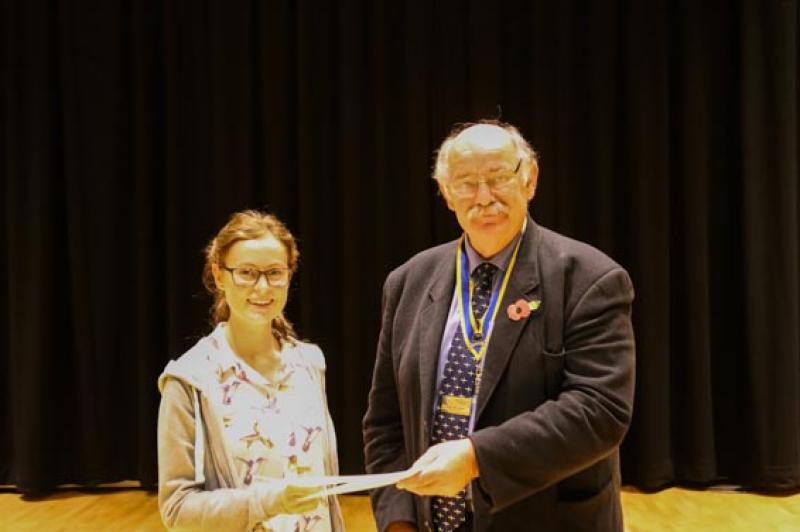 Young Musician Epsom Rotary Heat - A happy Lucy