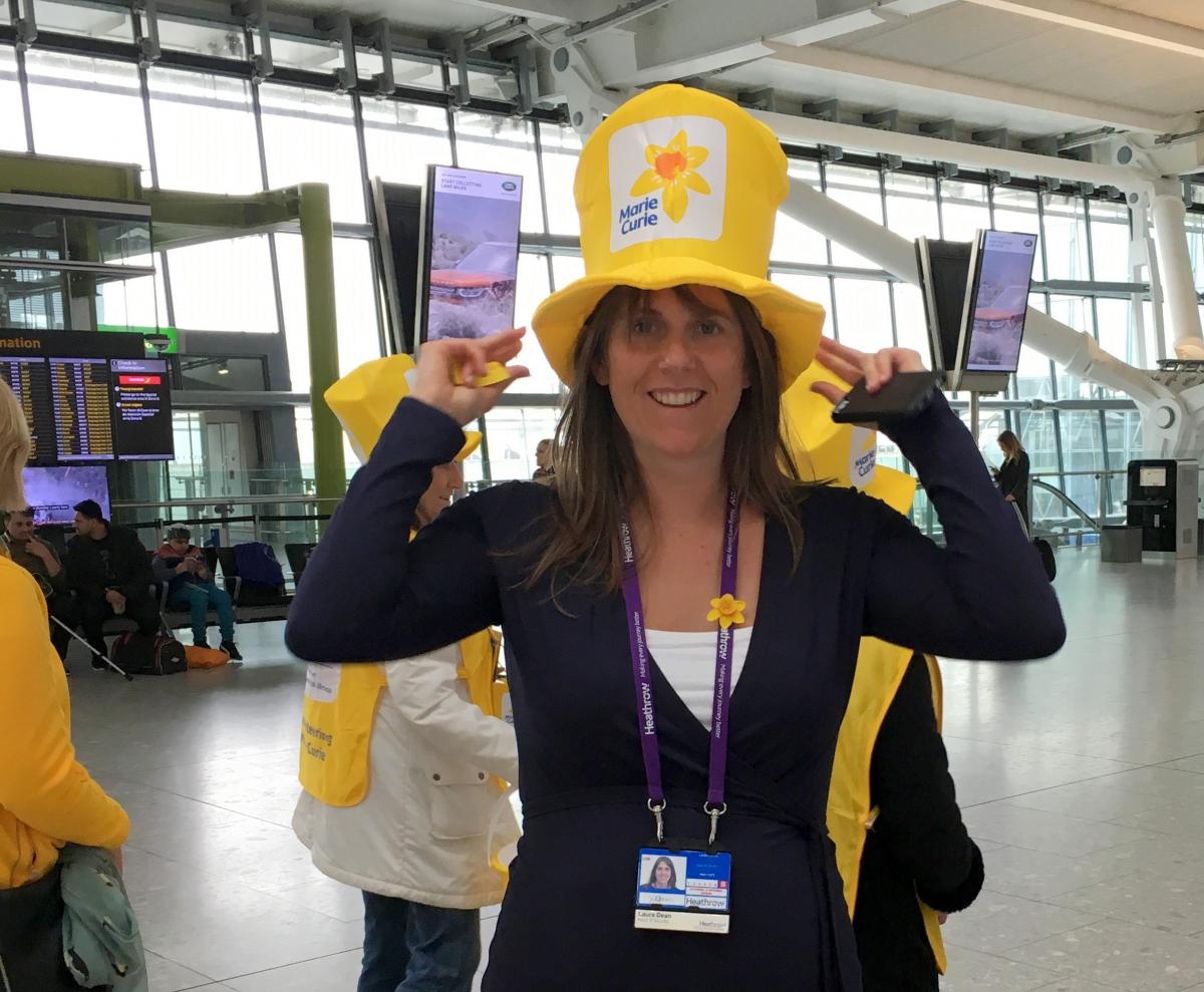 Marie Curie Collection at Heathrow T5 March 2017 - Like my hat?