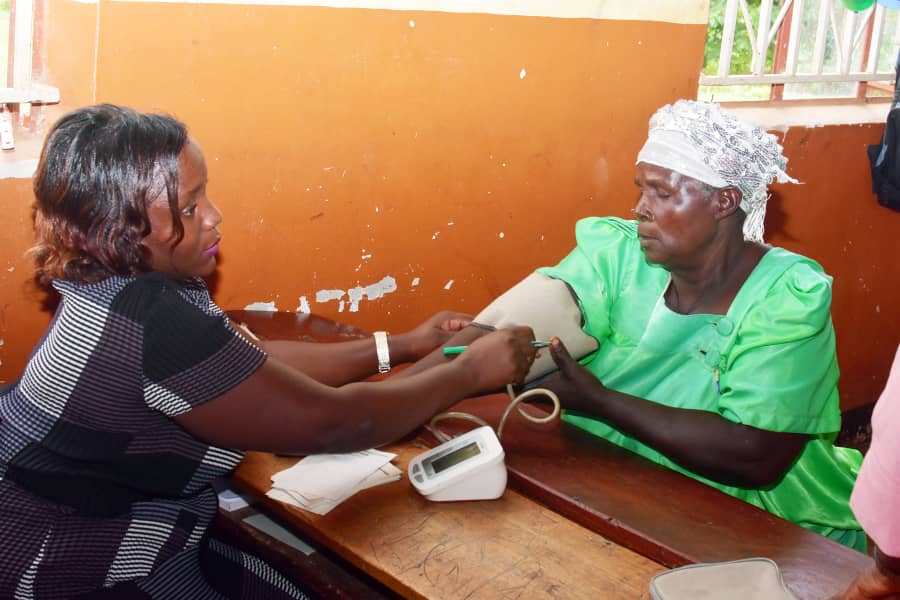Uganda Project - Ndwaddemuttwe Clinic Nov 2019 Blood Pressure testing
