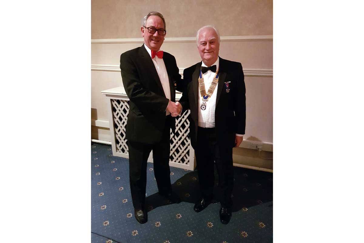 Charter Night 2018 - Nick Philpott with President John Tarpey