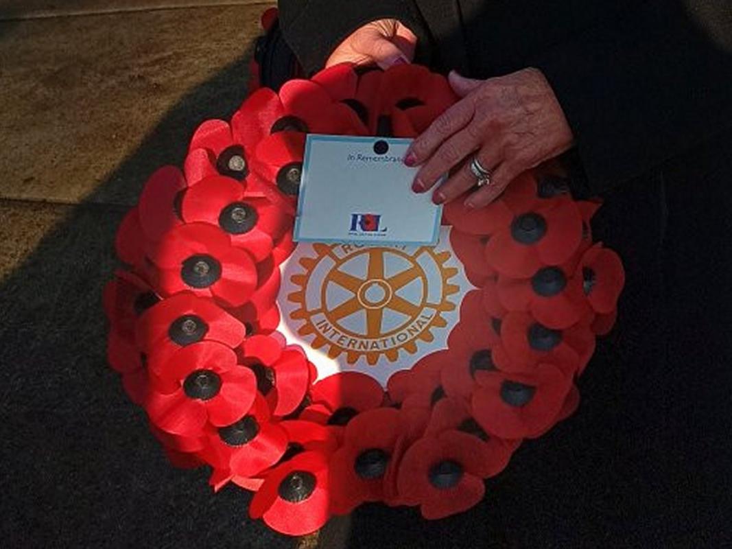Remembrance Day - Millom Rotary Club's wreath