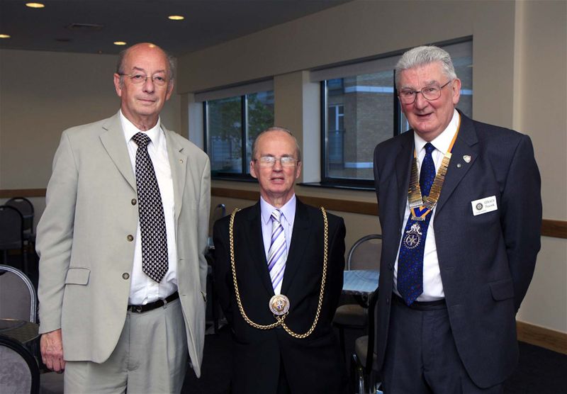 Brighouse and Rastrick Band Concert 27 September 2014 - Sid Rutstein Cllr Don Worlding Mayor of Luton and Gerald Peacock
