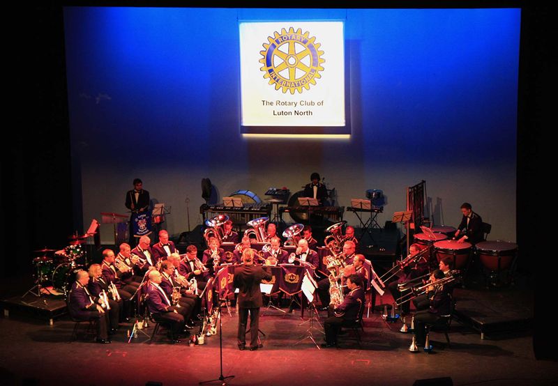 Brighouse and Rastrick Band Concert 27 September 2014 - Brighouse and Rastrick Brass Band at Grove Theatre Dunstable 1 October 2011 with Musical Director Prof David King