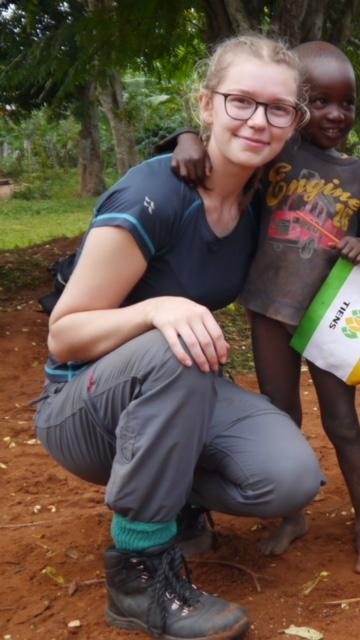  Olivia McGhie speaking on the Worldwide Challenge Expedition to Uganda - 
