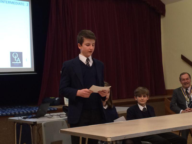 Youth Speaks competition - Our Lady's Intermediate 1-2