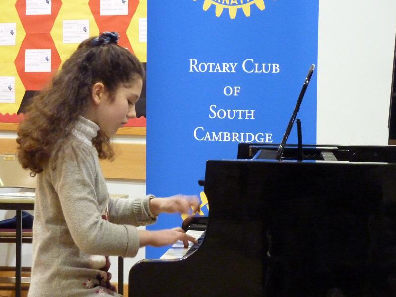 Feb 2014 Club Competition Rotary Young Musician 2014 - Our first competitor - Juliette (11yr)on piano