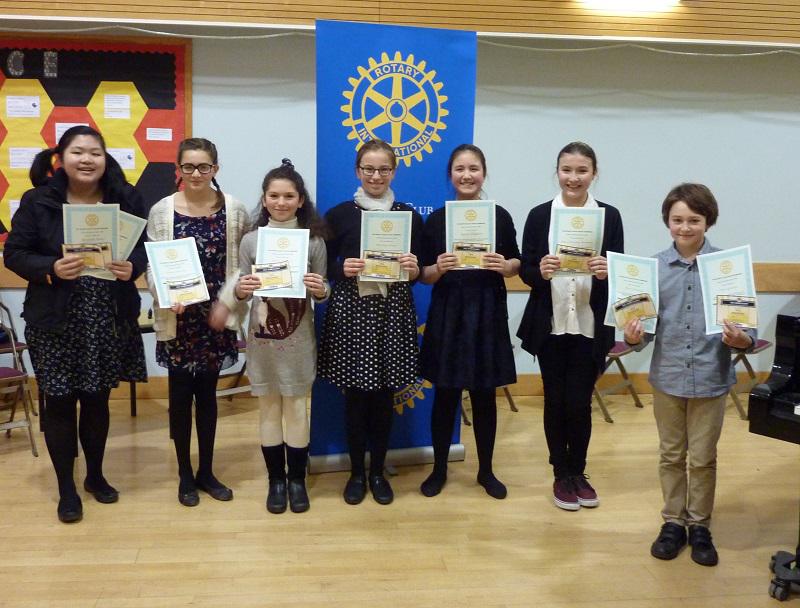 Feb 2014 Club Competition Rotary Young Musician 2014 - Our 9-12yr old participants