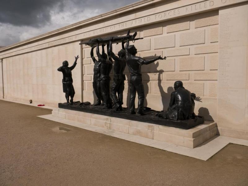 National Memorial Arboretum Visit - The Armed Forces Memorial has the names of over 16,000 members of the Armed Services who have lost their lives while serving since the Second World War