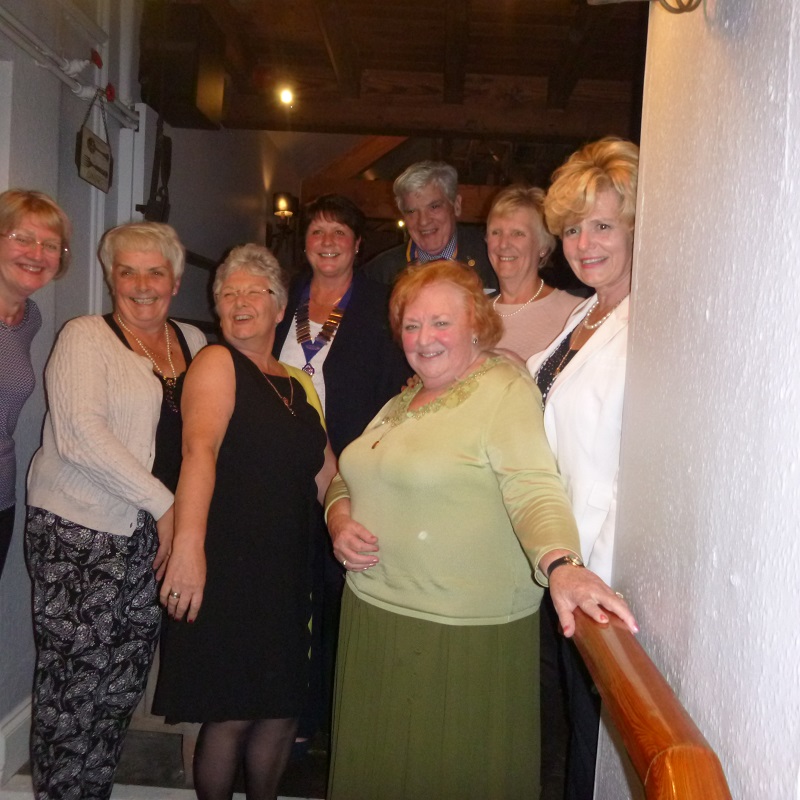 Ladies Night  - Speaker  -  Maggie Cobbett - Some of the Inner Wheel Ladies who attended Rowels Ladies Night.
