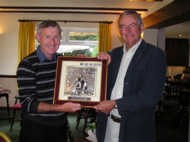 A club members Golf Day at Tall Pines - Graham Foster and Ian Forsyth - winners of the Nitterdal Trophy.