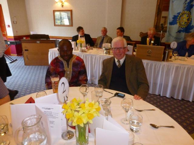 Guest Lunch - Denis from Sierra Leone with host James 