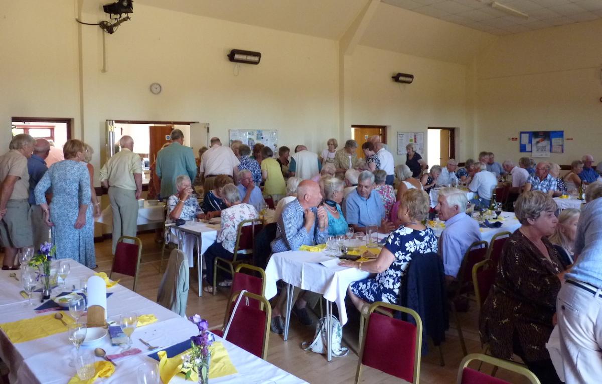 Summer Lunch at Salwayash village hall - A large number of members, partners and friends made the event a great success.
