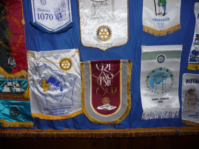 TRINITY GETS TO SILVER - The banner of Grenoble Sud - our Twin Club