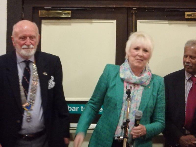 New member inducted! - Pauline took a few moments to thank the Club for the warm welcome she has received, and expresses how she is looking forward to being a full member 
