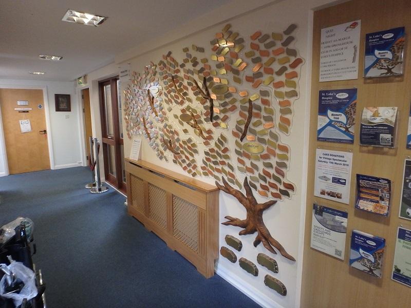 Rotary donates to St Luke's Hospice - The memory tree gives relatives the opportunity to commemorate their loved ones in perpetuity