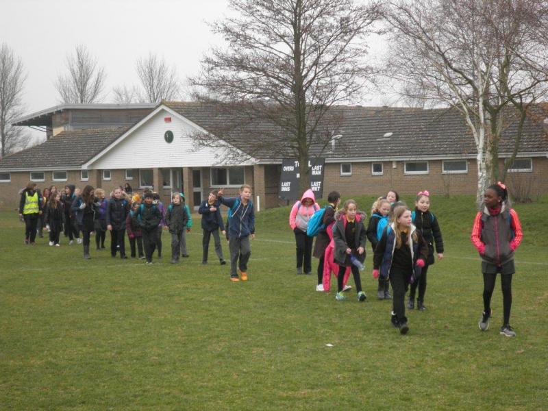 WALK 4 WATER 2015 - 20th March 2015 - The last few leave the warm up area