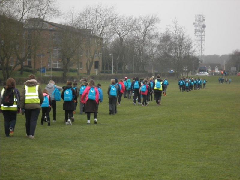 WALK 4 WATER 2015 - 20th March 2015 - Aren't they good in a line!