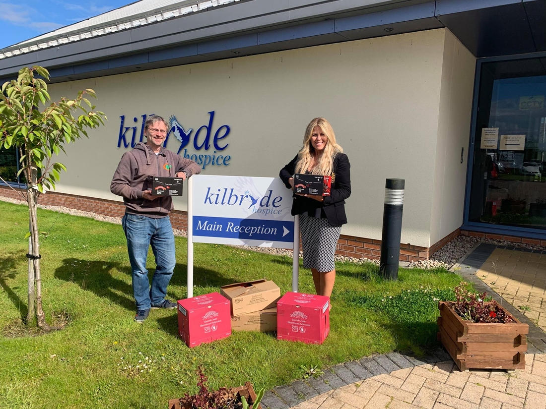 COVID-19 - Donation of Biscuits - Paterson's biscuits donated to Kilbryde Hospice, East Kilbride