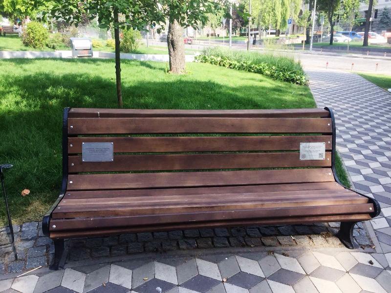 ROTARY PEACE SQUARE IN KYIV UKRAINE - Special timber was used for durability and comfort.