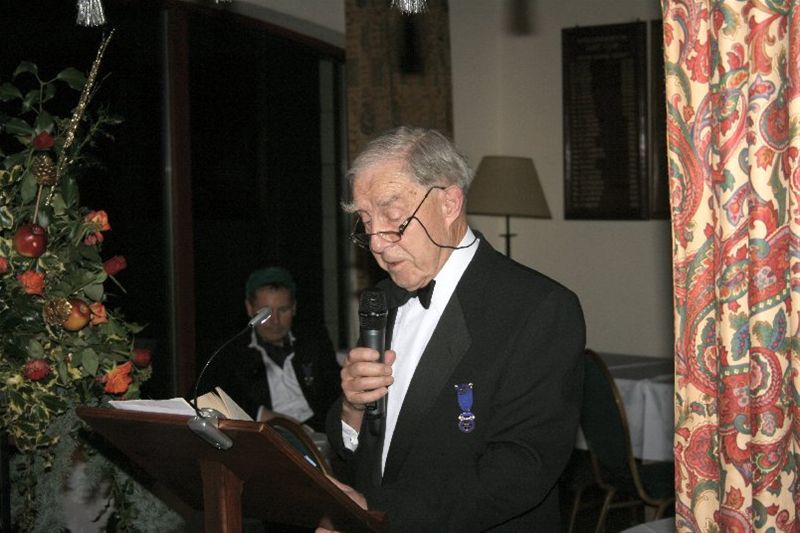 Chrismas Dinner 2010 - Well done Peter, for a very topical and almost unbelievable story from the trenches of WW1.
