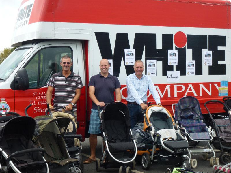 Philiwheels - Recycling pushchairs for families in the Philippines (October 2013) - Nigel, John and Nathan