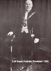 History of Lewisham Rotary Club - Edwin W. Hayes
Mayor of Lewisham and Founder President of Lewisham Rotary Club
