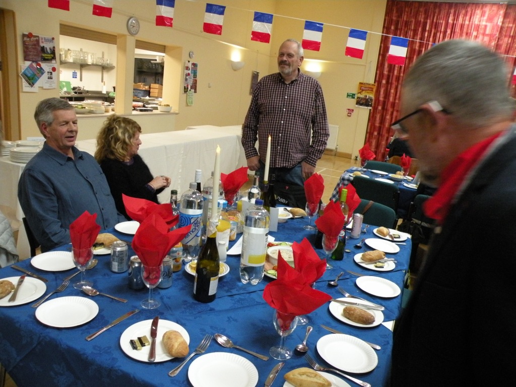 Plat du Jour Evening - Mendip Rotary President thanking attendees for their contributions to charity.