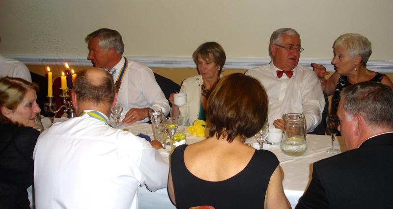 President's Night 2011/12 - Top Table showing President Andy Kirk and some of his guests
