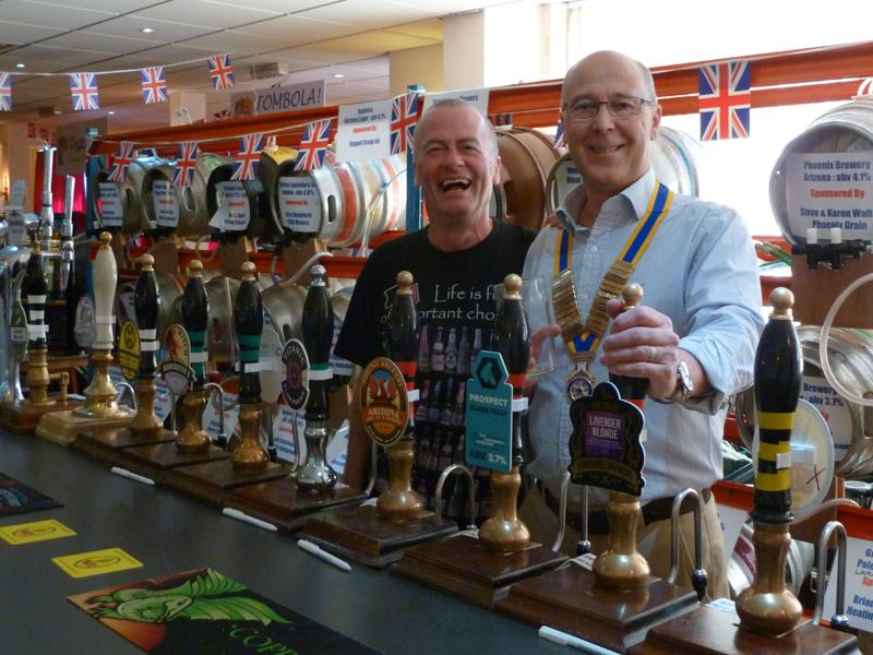 Tarleton Beer Festival 2015 - President and Dave Tilleray