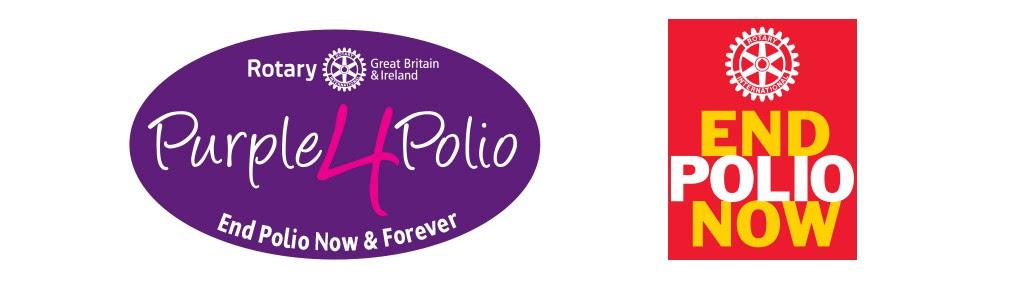World Polio Day 24th October 2021 - When a child receives their life saving polio drops on mass polio immunisation days in many countries their little finger is painted with a purple dye so it is clear they have received their life saving vaccine.

Rotary’s pledge for a polio free world w