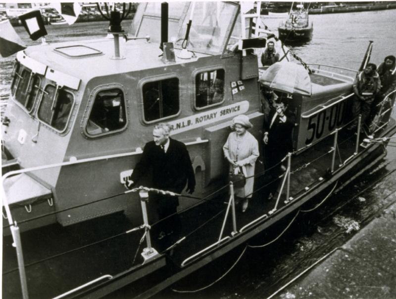 The Rotary Life Boat - Rotary Service - Falmouth & Dover, UK - at a Naming Ceremony held in October 1979.