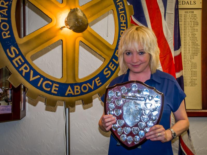 Club Assembly - The Attendance Shield for 2014-15.