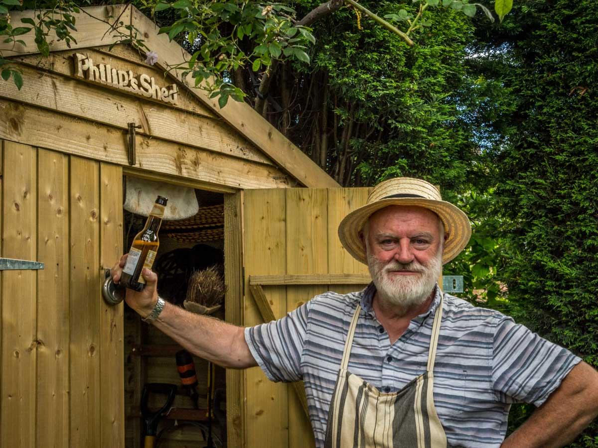 President's Final Fling - The man and his shed