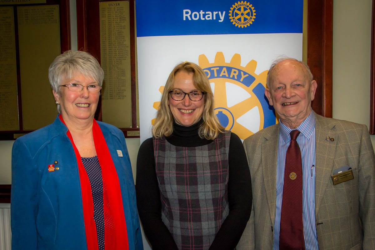 Speakers evening - We were delighted to welcome President Karen Rigg and Reg Bowden, from the Rotary Club of Glossop, to tonight's meeting.