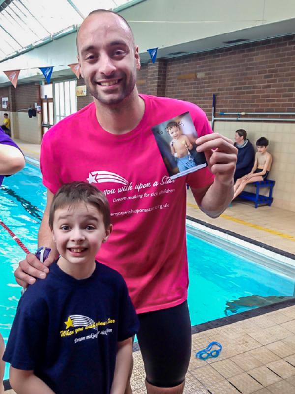 Swimathon Challenge 2015 - James Goddard with Luke