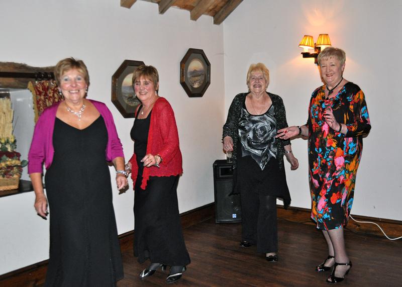 Christmas Party - The girls get dancing - and not a handbag in sight!