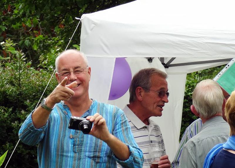 Summer Garden Party - Ray with camera in hand (photo: John Higginbottom)