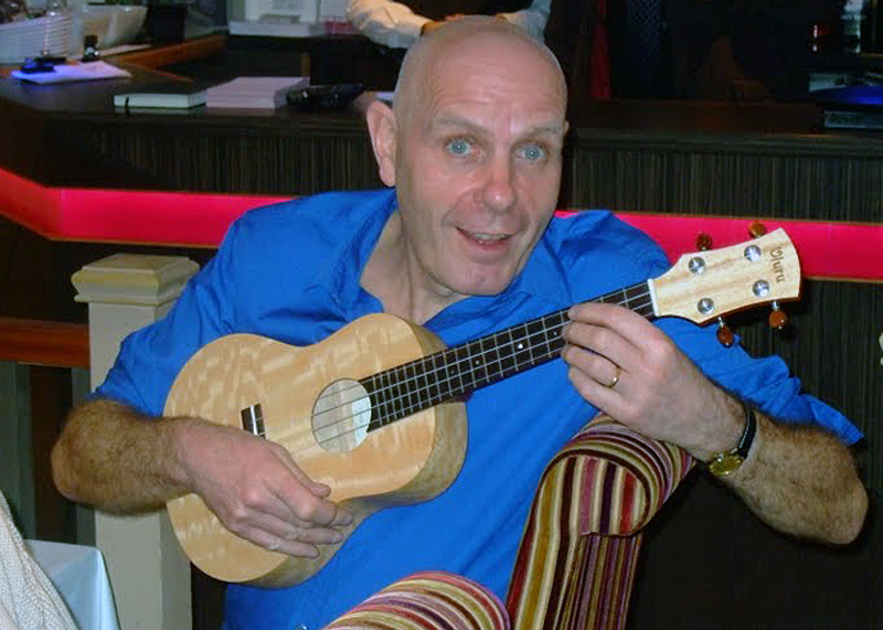 Charity Curry Night - Steve gets some practice in