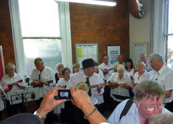 2012 05 25 Heaton Chapel Station - ...and the band played on.