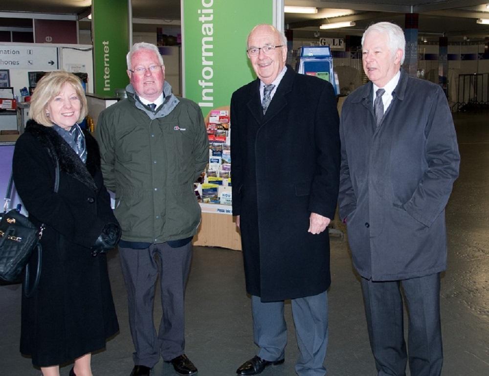 Visit by RIBI President Peter Davey - Peter is given tour of the Clydeport Terminal, accompanied by Secretary Betty McDonald, DGE Bill Campbell and Treasurer John Morrison 