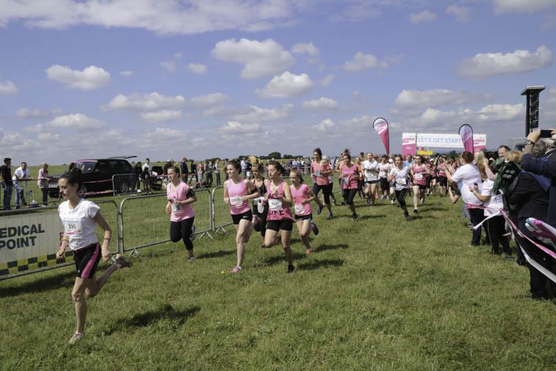 Supporting Cancer Research UK Race for Life - 20 minutes before the last people passed through