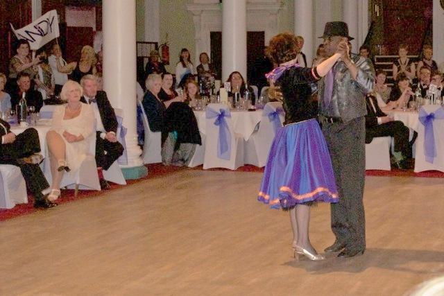 Strictly Come Rotary Dance Competition - Randolph Bishop and Barbara Croall dancing the Tango. Randolph is a member of the Rotary Club of the Isle of Thanet Sunrise.