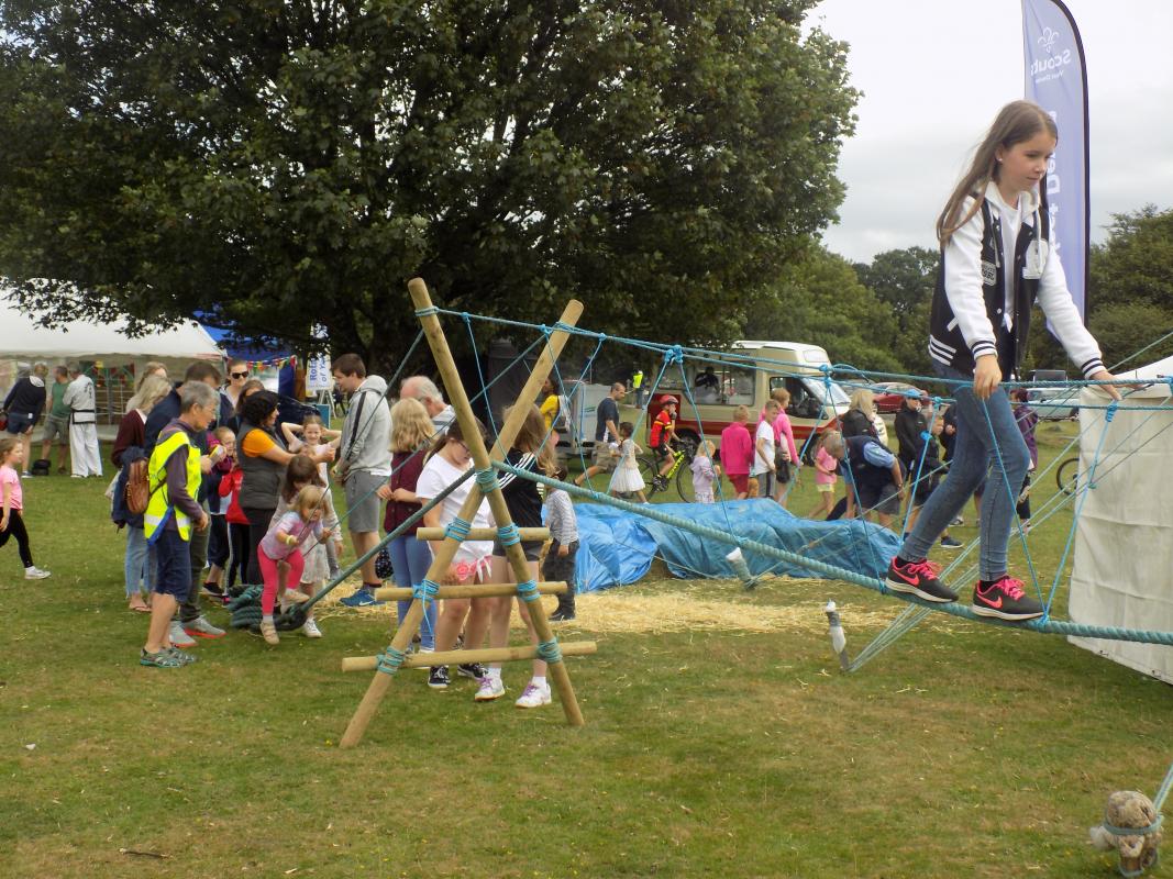 August Fun Day - Part of the Scout's Assault Course