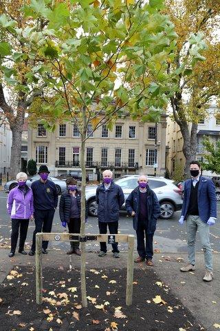 Centenary Trees  - The first Tree planted on the Promenade sponsored by Elliot Oliver Estate Agents.