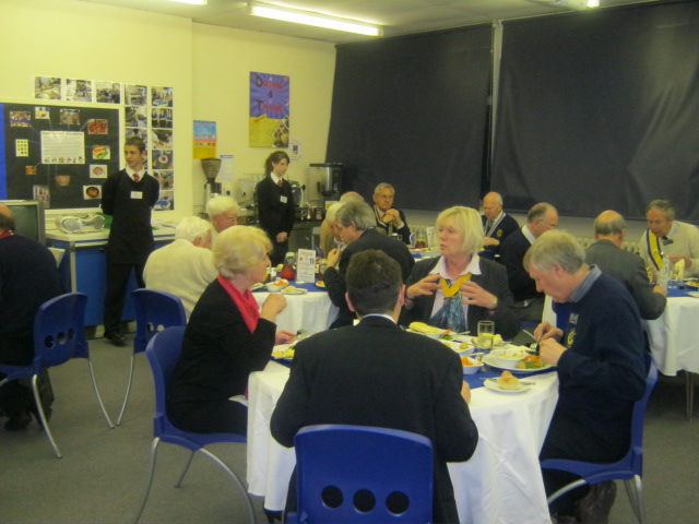 Meeting at Maidenhill School - Rotary Club Meal March 2012 025