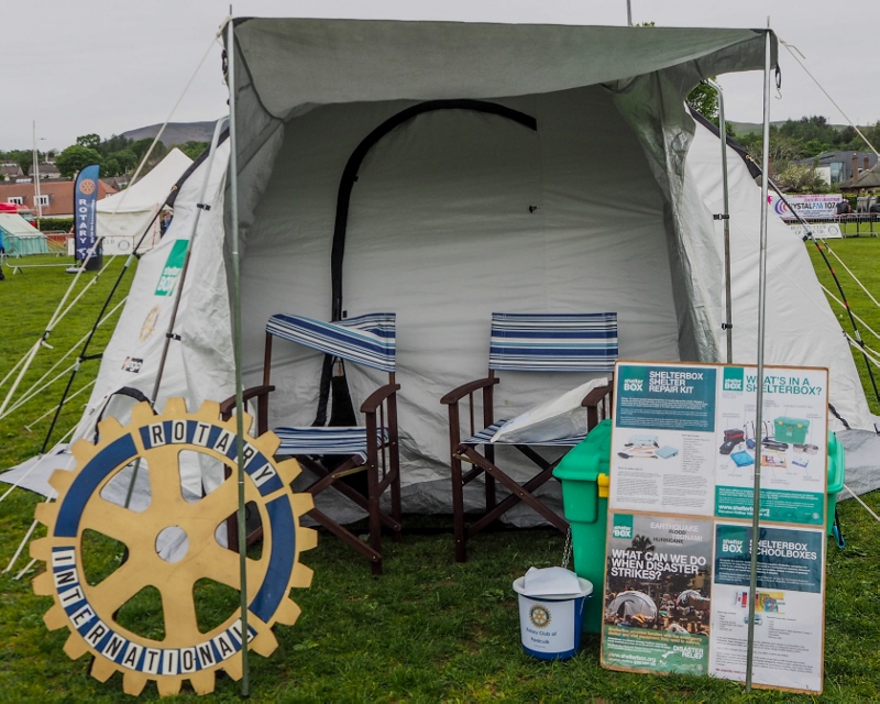 Penicuik in the Park on 25th May 2019 - Rotary Shelter Box