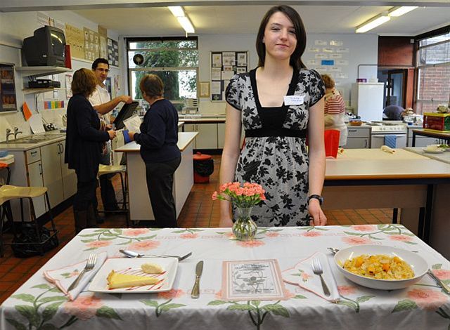 15 January 2011 - Jemma Wenman wins local heat of Rotary Young Chef Competition - Heat winner Jemma Wenman